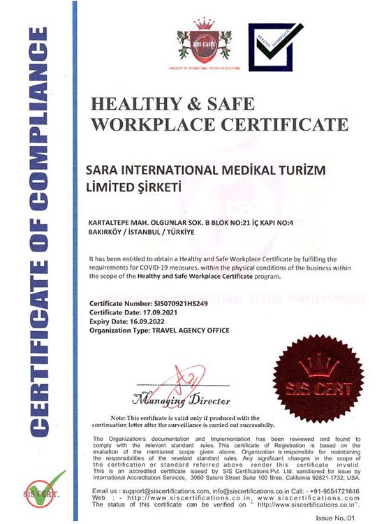 Healthy & Safe Workplace Certificate
