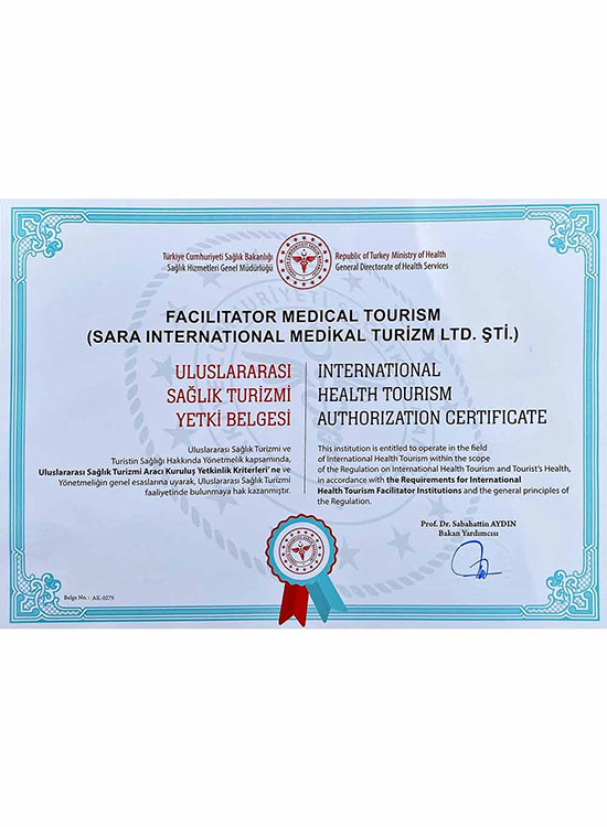 Certificat d'Autorisation Internationale de Tourisme de Santé
